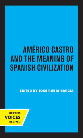 Barcia / Margaretten |  Americo Castro and the Meaning of Spanish Civilization | Buch |  Sack Fachmedien