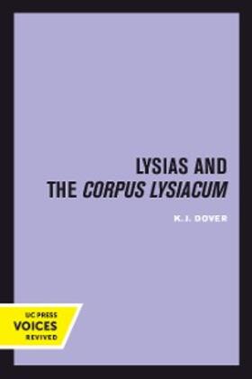 Dover |  Lysias and the Corpus Lysiacum | eBook | Sack Fachmedien
