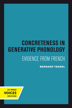 Tranel |  Concreteness in Generative Phonology | Buch |  Sack Fachmedien