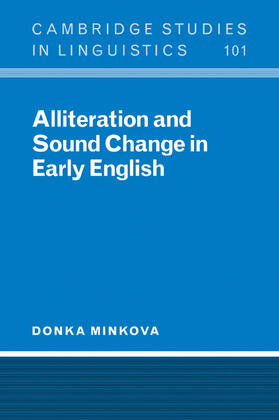 Minkova |  Alliteration & Sound Change in | Buch |  Sack Fachmedien
