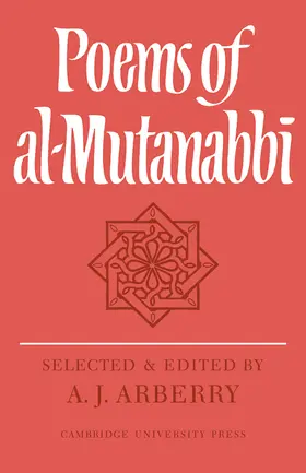 Arberry |  Poems of Al-Mutanabbi | Buch |  Sack Fachmedien