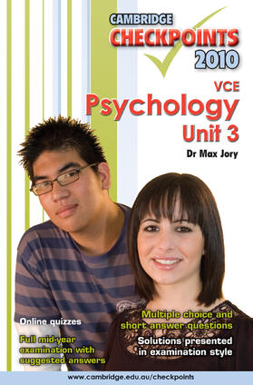 Jory |  Cambridge Checkpoints VCE Psychology Unit 3 2010 | Buch |  Sack Fachmedien