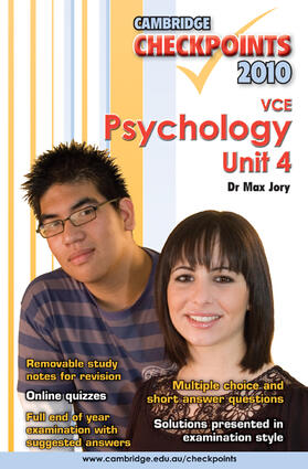 Jory |  Cambridge Checkpoints VCE Psychology Unit 4 2010 | Buch |  Sack Fachmedien