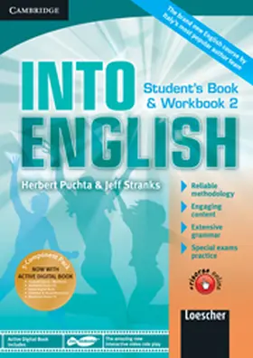 Puchta / Stranks |  Into English Level 2 Student's Book and Workbook with Active Digital Book w/ Grammar and Vocab Maximiser w/ AudCD Ital Ed | Buch |  Sack Fachmedien