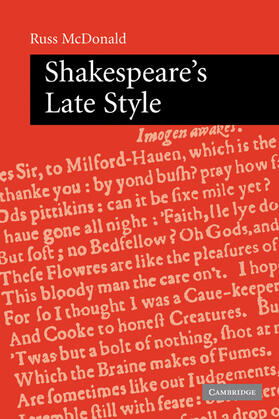 McDonald |  Shakespeare's Late Style | Buch |  Sack Fachmedien