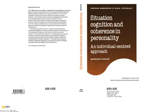 Krahe / Krahé |  Situation Cognition and Coherence in Personality | Buch |  Sack Fachmedien