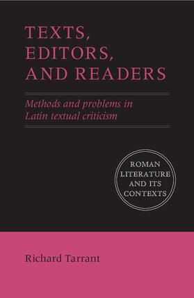 Tarrant |  Texts, Editors, and Readers | Buch |  Sack Fachmedien