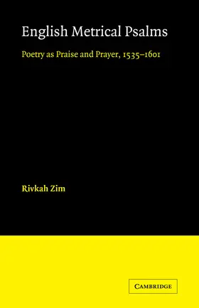 Zim |  English Metrical Psalms | Buch |  Sack Fachmedien