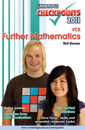 Duncan |  Cambridge Checkpoints VCE Further Mathematics 2011 | Buch |  Sack Fachmedien