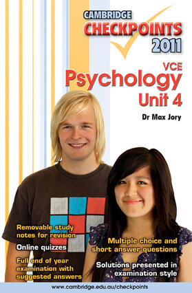 Jory |  Cambridge Checkpoints VCE Psychology Unit 4 2011 | Buch |  Sack Fachmedien