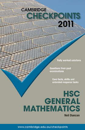 Duncan |  Cambridge Checkpoints HSC General Mathematics 2011 | Buch |  Sack Fachmedien