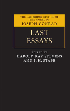 Conrad / Stape / Stevens |  Last Essays | Buch |  Sack Fachmedien