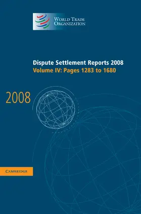  Dispute Settlement Reports 2008 | Buch |  Sack Fachmedien