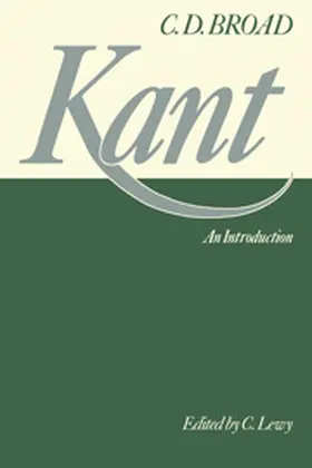 Broad / Lewy |  Kant: An Introduction | Buch |  Sack Fachmedien