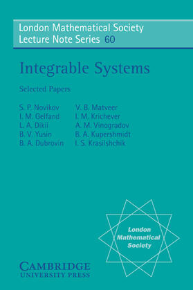 Novikov / Matveer |  Integrable Systems | Buch |  Sack Fachmedien