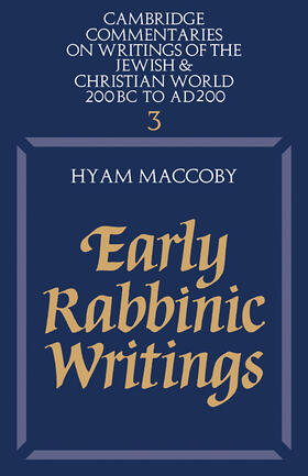 MacCoby |  Early Rabbinic Writings | Buch |  Sack Fachmedien