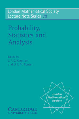 Hitchin / Kingman / Reuter |  Probability, Statistics and Analysis | Buch |  Sack Fachmedien