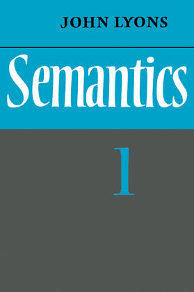 Lyons |  Semantics | Buch |  Sack Fachmedien