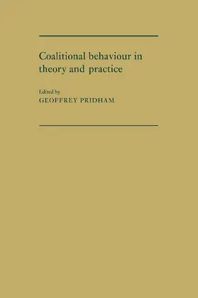 Pridham |  Coalitional Behaviour in Theory and Practice | Buch |  Sack Fachmedien