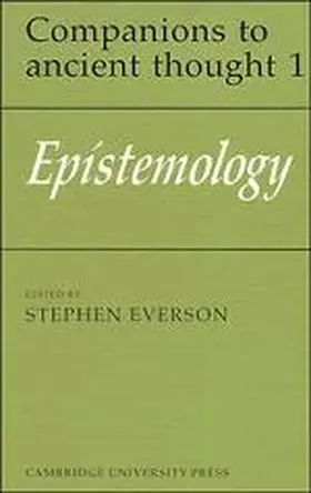 Everson |  Epistemology | Buch |  Sack Fachmedien