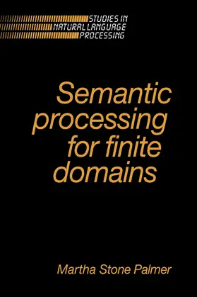 Palmer |  Semantic Processing for Finite Domains | Buch |  Sack Fachmedien