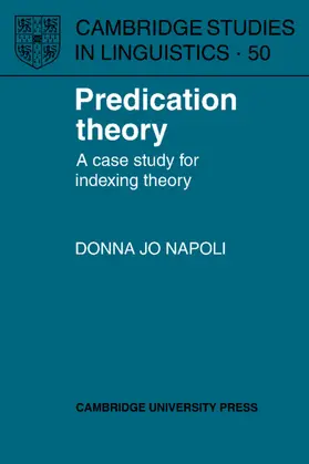 Napoli |  Predication Theory | Buch |  Sack Fachmedien