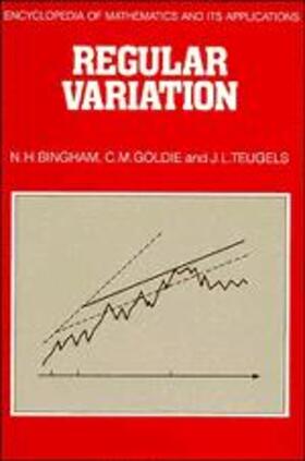 Bingham / Goldie / Teugels |  Regular Variation | Buch |  Sack Fachmedien