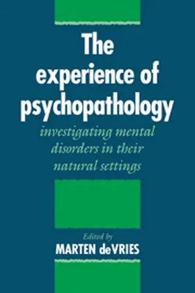 Vries |  The Experience of Psychopathology | Buch |  Sack Fachmedien