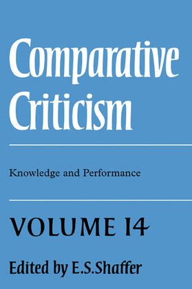 Shaffer |  Comparative Criticism | Buch |  Sack Fachmedien