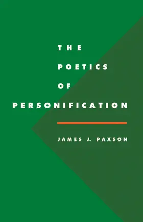 Paxson |  The Poetics of Personification | Buch |  Sack Fachmedien