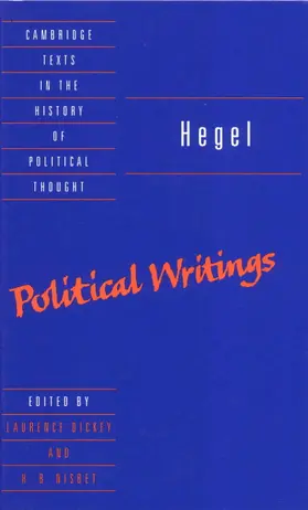 Hegel / Dickey / Nisbet |  Hegel | Buch |  Sack Fachmedien