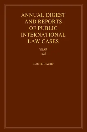 Lauterpacht | International Law Reports | Buch | 978-0-521-46358-4 | sack.de