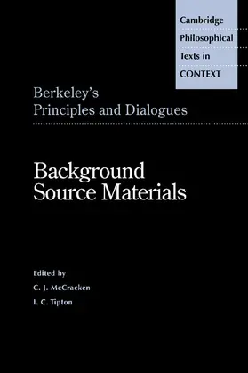 Berkeley / McCracken / Tipton |  Berkeley's Principles and Dialogues | Buch |  Sack Fachmedien