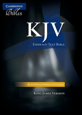  KJV Emerald Text Bible, Black French Morocco Leather, KJ533:T | Buch |  Sack Fachmedien