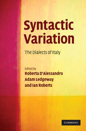D'Alessandro / Ledgeway / Roberts |  Syntactic Variation | Buch |  Sack Fachmedien