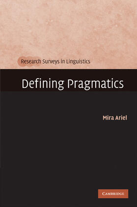 Ariel |  Defining Pragmatics | Buch |  Sack Fachmedien