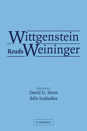 Stern / Szabados |  Wittgenstein Reads Weininger | Buch |  Sack Fachmedien