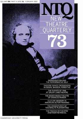 Trussler / Barker |  New Theatre Quarterly 73: Volume 19, Part 1 | Buch |  Sack Fachmedien