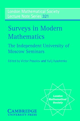 Ilyashenko / Prasolov |  Surveys in Modern Mathematics | Buch |  Sack Fachmedien