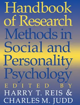 Reis / Judd |  Handbook of Research Methods in Social and Personality Psychology | Buch |  Sack Fachmedien