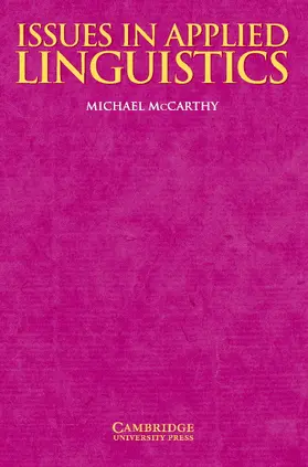 McCarthy |  Issues in Applied Linguistics | Buch |  Sack Fachmedien