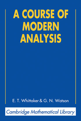 Whittaker / Watson |  A Course of Modern Analysis | Buch |  Sack Fachmedien