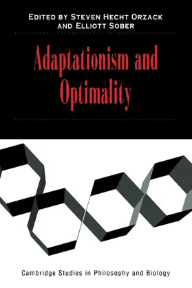 Orzack / Sober |  Adaptationism and Optimality | Buch |  Sack Fachmedien