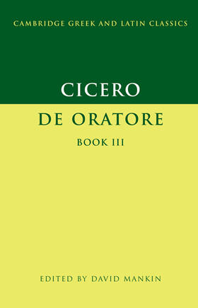 Cicero / Mankin |  Cicero: de Oratore Book III | Buch |  Sack Fachmedien