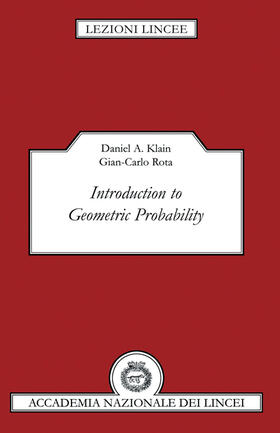 Klain / Rota |  Introduction to Geometric Probability | Buch |  Sack Fachmedien