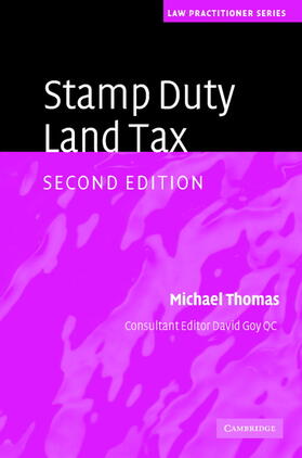 Thomas / Goy |  Stamp Duty Land Tax | Buch |  Sack Fachmedien