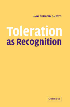 Galeotti |  Toleration as Recognition | Buch |  Sack Fachmedien