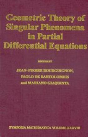 Bourguignon / Bartolomeis / Giaquinta |  Geometric Theory of Singular Phenomena in Partial Differential Equations | Buch |  Sack Fachmedien