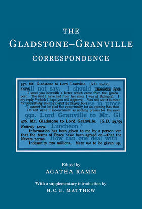 Gladstone / Granville / Ramm |  The Gladstone-Granville Correspondence | Buch |  Sack Fachmedien