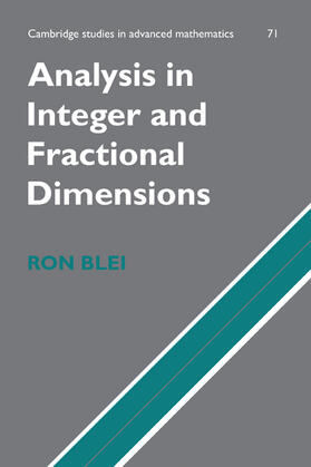 Blei / Bollobas |  Analysis in Integer and Fractional Dimensions | Buch |  Sack Fachmedien